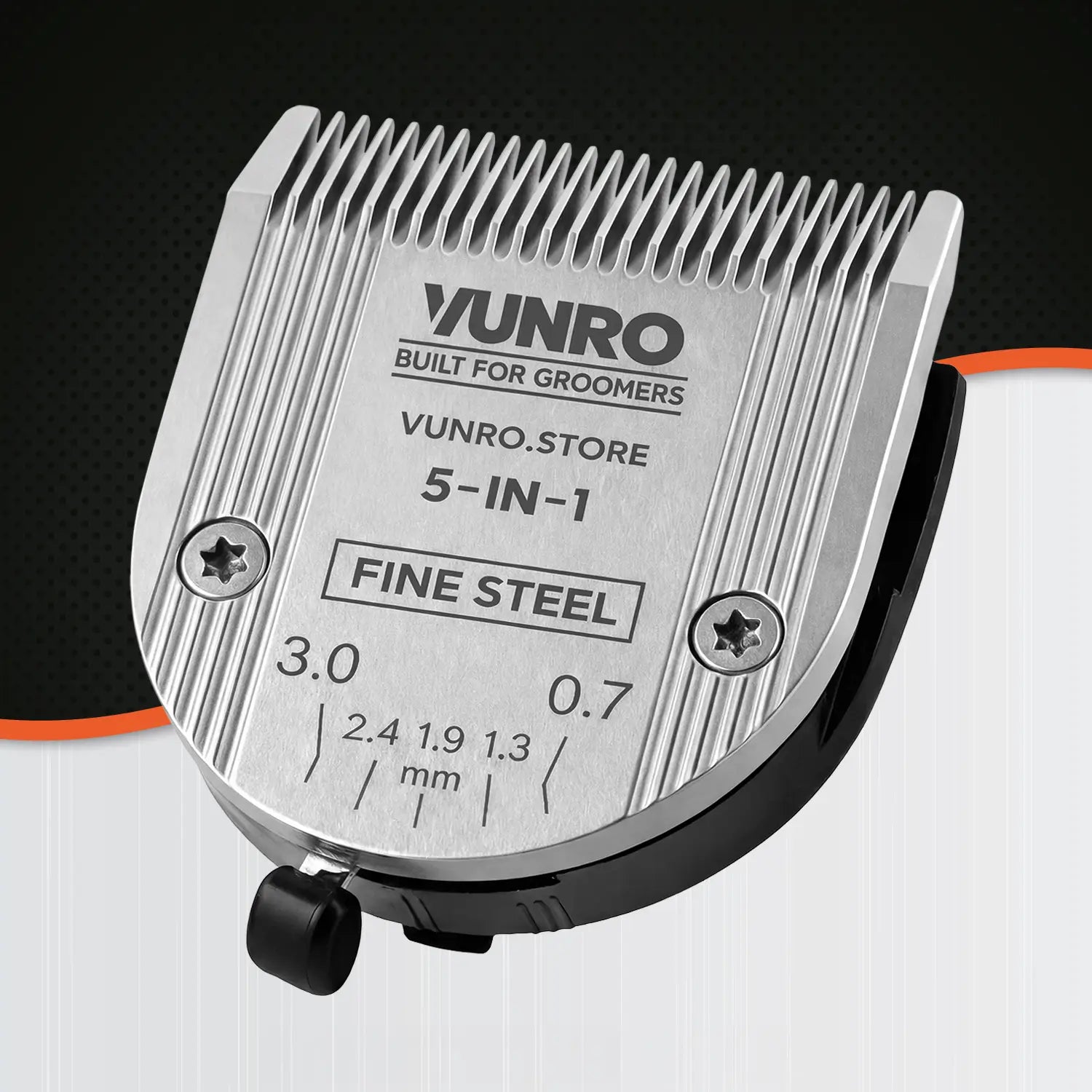 Adjustable Steel 5 in 1 Fine Dog Clipper Blade (0.7 mm - 3 mm)