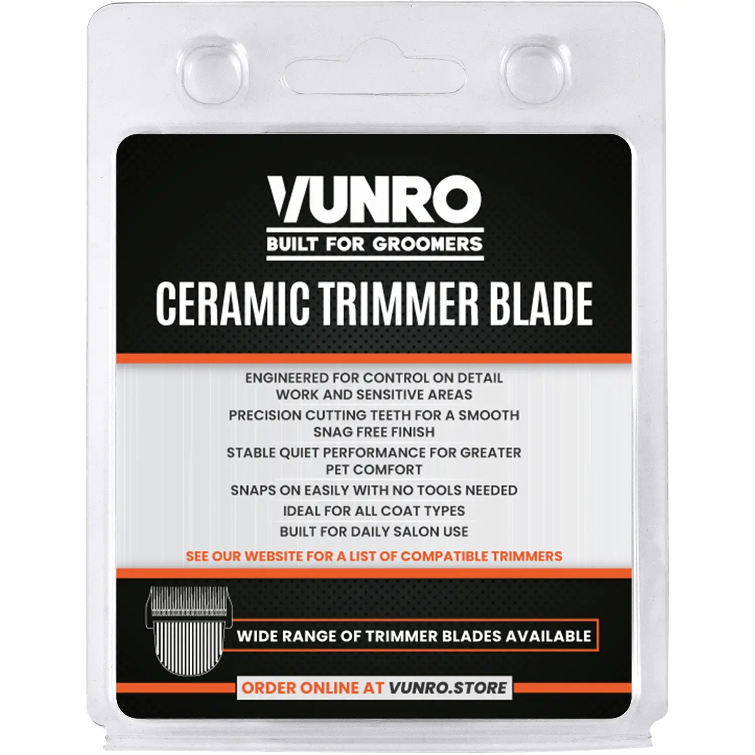 VUNRO PRO 4 in 1 Dog Trimmer Blade (0.3 mm - 1.5 mm) by VUNRO