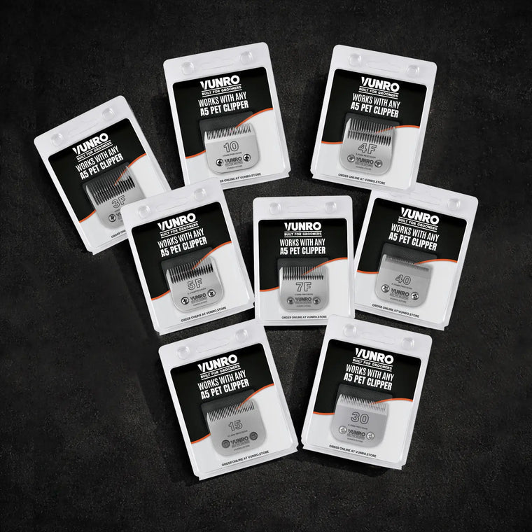 Full Set of High Carbon Stainless Steel Clipper Blades